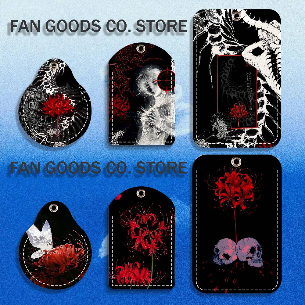 Leather Work - พวงกุญแจรูปดอกลิลลี่สีแดง T-Tokyo Red Spider Lily G-Ghoul