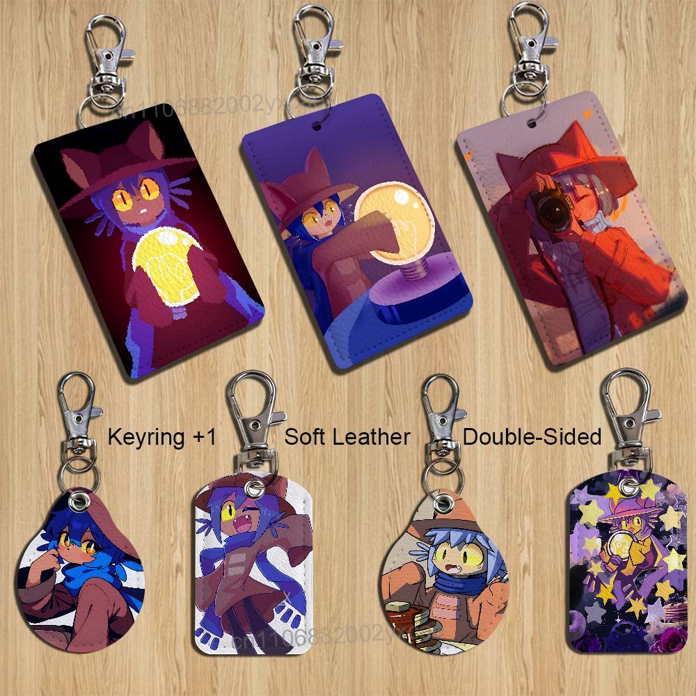 Leather Work - ที่ใส่บัตรน่ารักลาย Niko สำหรับใส่บัตรธนาคาร บัตรทำงาน บัตรนักเรียน บัตรโดยสาร
