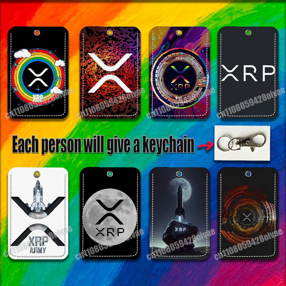 Leather Work - Xrp Ripple คริปโตเคอเรนซีดิจิทัล สำหรับคลิปติดบัตรประชาชน บัตรเครดิต บัตรธนาคาร