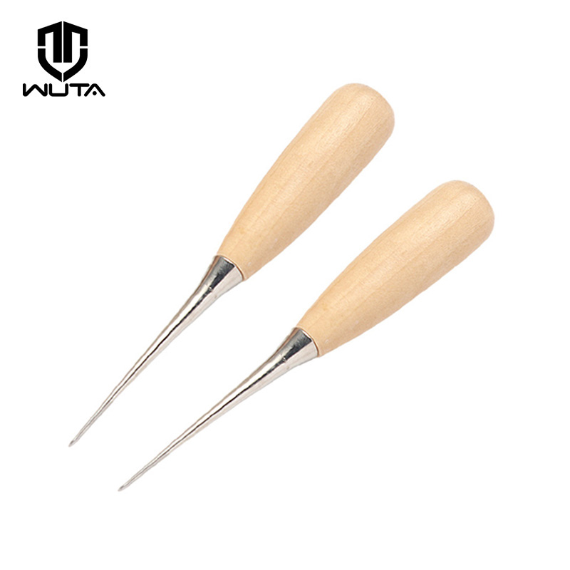 Leatherwork Punch - WUTA 2ชิ้นมือเย็บ Awl เครื่องมือหัตถกรรมเครื่องหนังรู Punch เครื่องมือเย็บ