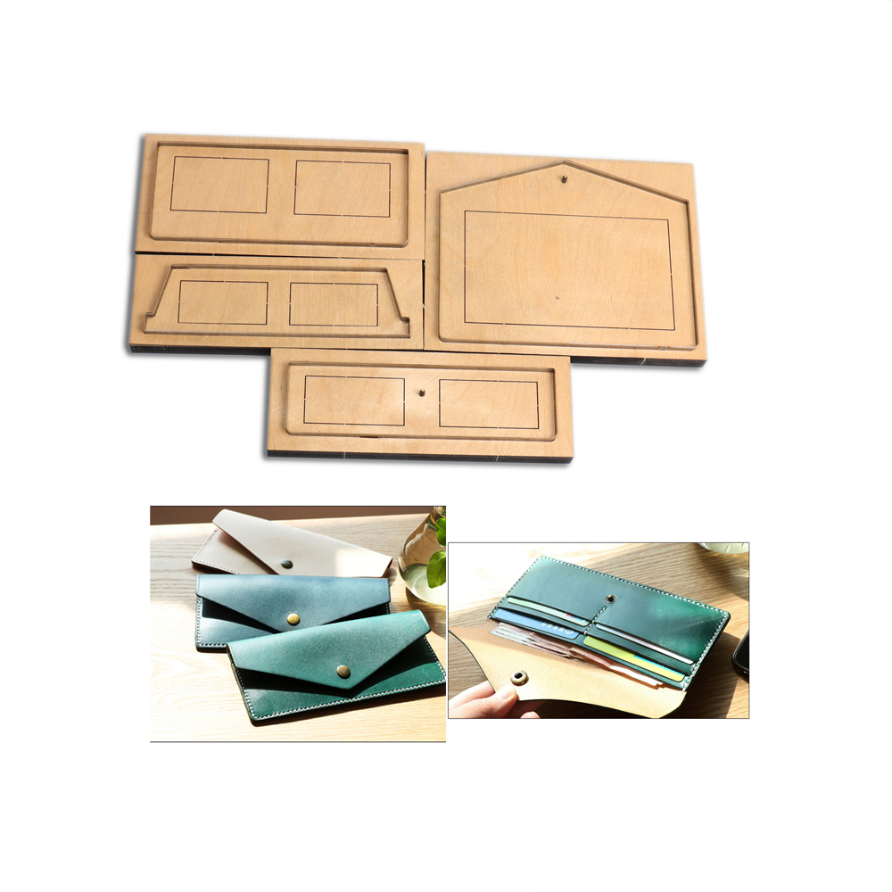 Leatherwork Punch - DIY หนัง Craft ยาวกระเป๋าสตางค์ซองจดหมายผู้ถือบัตร Die ตัดแม่พิมพ์มีดโลหะ