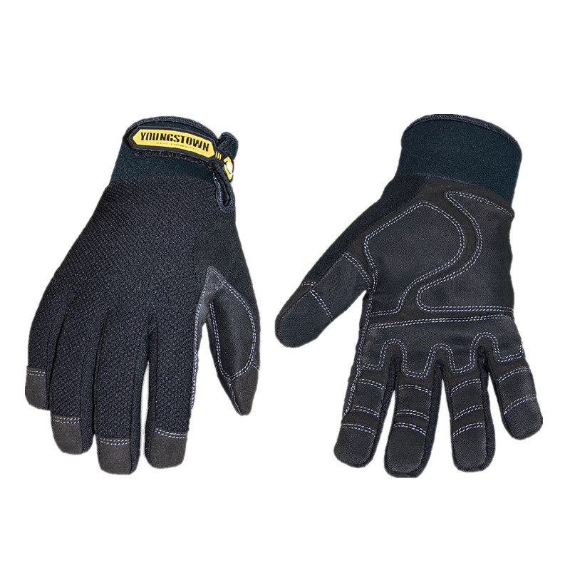 Leather Work Winter Gloves - 100% กันน้ำ, กันลม, ทนต่อการสึกหรอและกันลื่น, ทนทาน, ถุงมือทำงานสบายและฤดูหนาว
