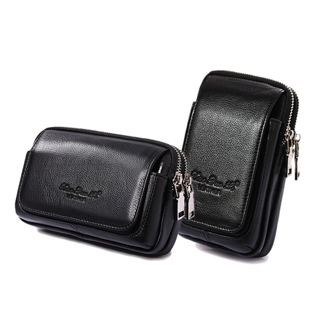Leatherwork Belt - ผู้ชายหนังเอว Fanny Pack กระเป๋าเข็มขัดกระเป๋าบุหรี่ ID ผู้ถือบัตรกระเป๋ากระเป๋า
