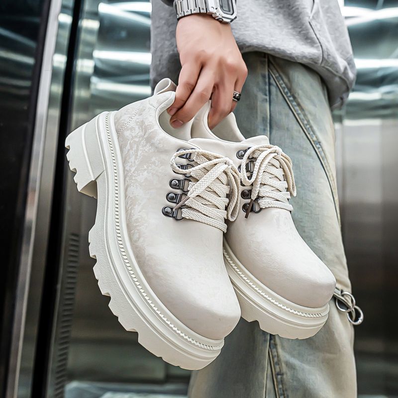 รองเท้าบูททำงานทรงหนา สไตล์อัง - Leather Work Boots บทวิจารณ์และราคา