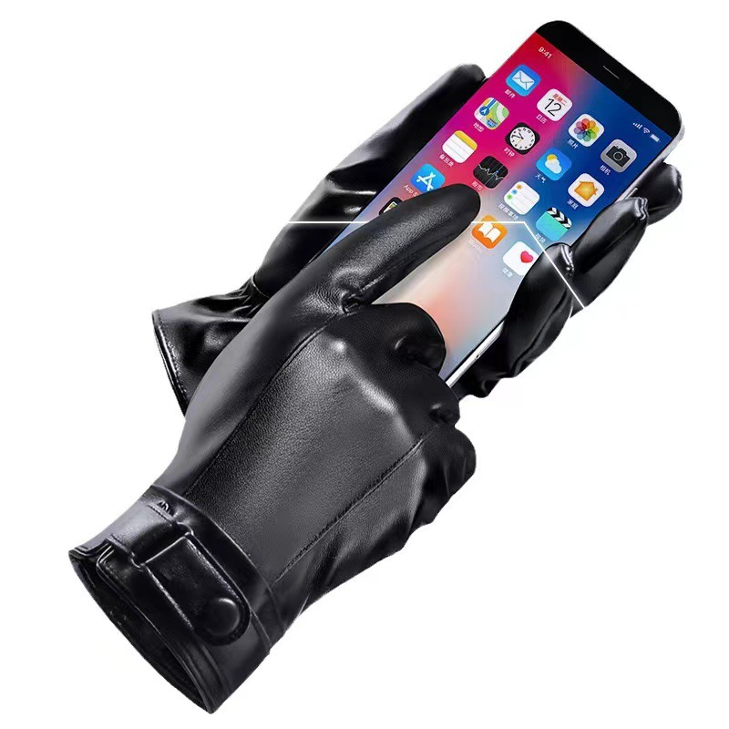ฤดูใบไม้ร่วงและฤดูหนาวถุงมือสี - Leather Work Winter Gloves บทวิจารณ์และราคา