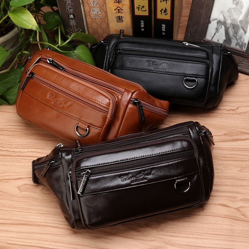ผู้ชายเอว Fanny กระเป๋าสลิงกระ - Leatherwork Belt บทวิจารณ์และราคา