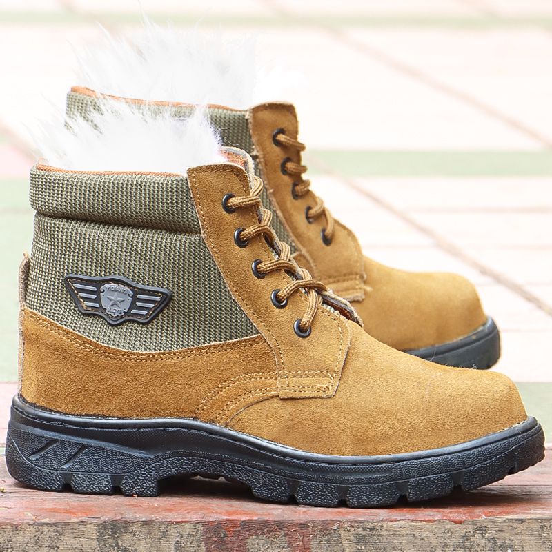 รองเท้าบูทหิมะสำหรับผู้ชายฤดูห - Leather Work Boots บทวิจารณ์และราคา