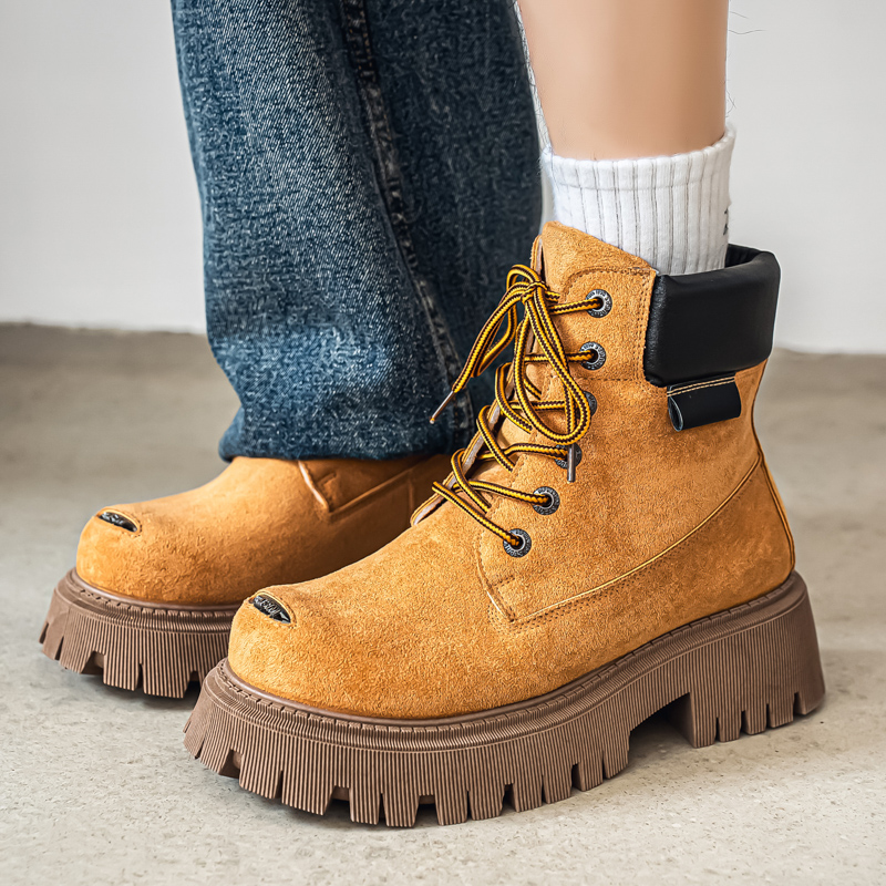 รองเท้าบูทหุ้มข้อสูงแบบคลาสสิก - Leather Work Boots บทวิจารณ์และราคา