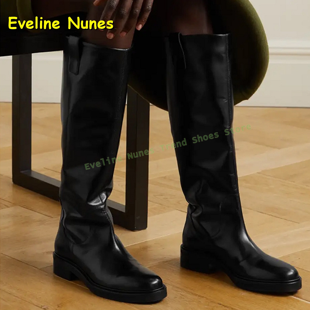 รองเท้าบูทหนังสีดำทรงสูงถึงเข่ - Leather Work Boots บทวิจารณ์และราคา