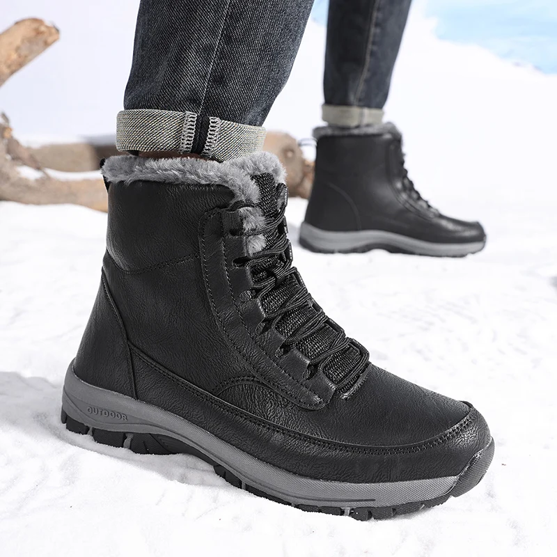 รองเท้าบูทหิมะสำหรับผู้ชายรุ่น - Leather Work Boots บทวิจารณ์และราคา