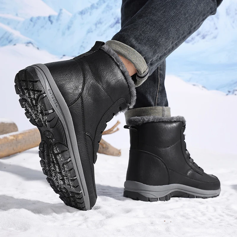 รองเท้าบูทหิมะสำหรับผู้ชายรุ่น - Leather Work Boots บทวิจารณ์และราคา