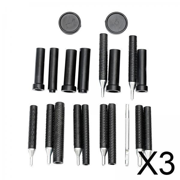 ชุดเครื่องมือตอกหมุดพร้อมฐานโล - Leatherwork Rivet Setter บทวิจารณ์และราคา