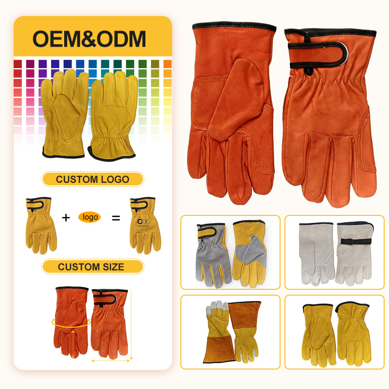 ถุงมือหนังสำหรับงานเชื่อมอุตสา - Leather Work Winter Gloves บทวิจารณ์และราคา