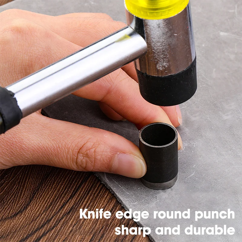 ชุดเครื่องมือเจาะรูหนังทรงกลม  - Leatherwork Punch บทวิจารณ์และราคา