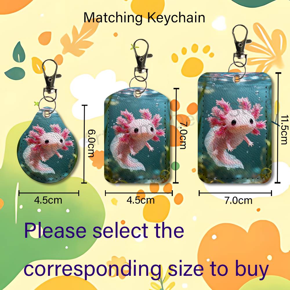 พวงกุญแจการ์ตูน A-Axolotl สีชม - Leather Work บทวิจารณ์และราคา