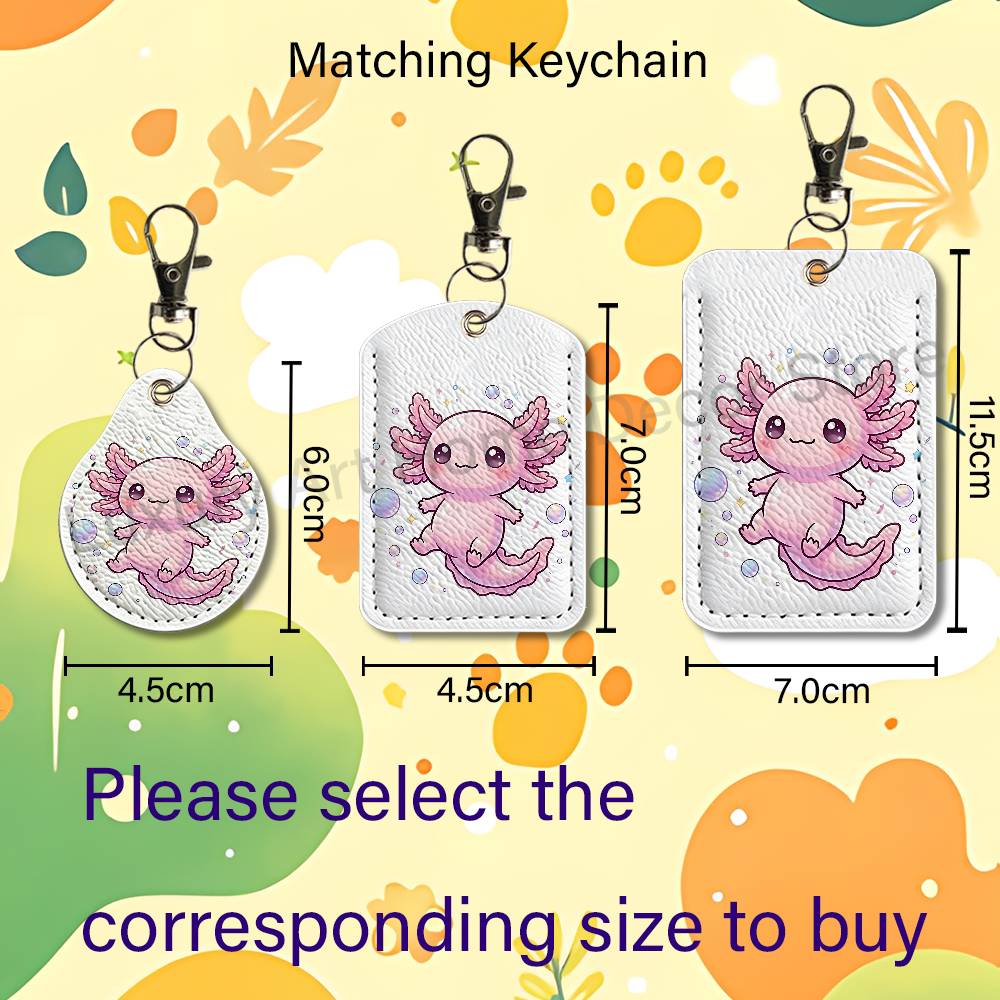 พวงกุญแจการ์ตูน A-Axolotl สีชม - Leather Work บทวิจารณ์และราคา