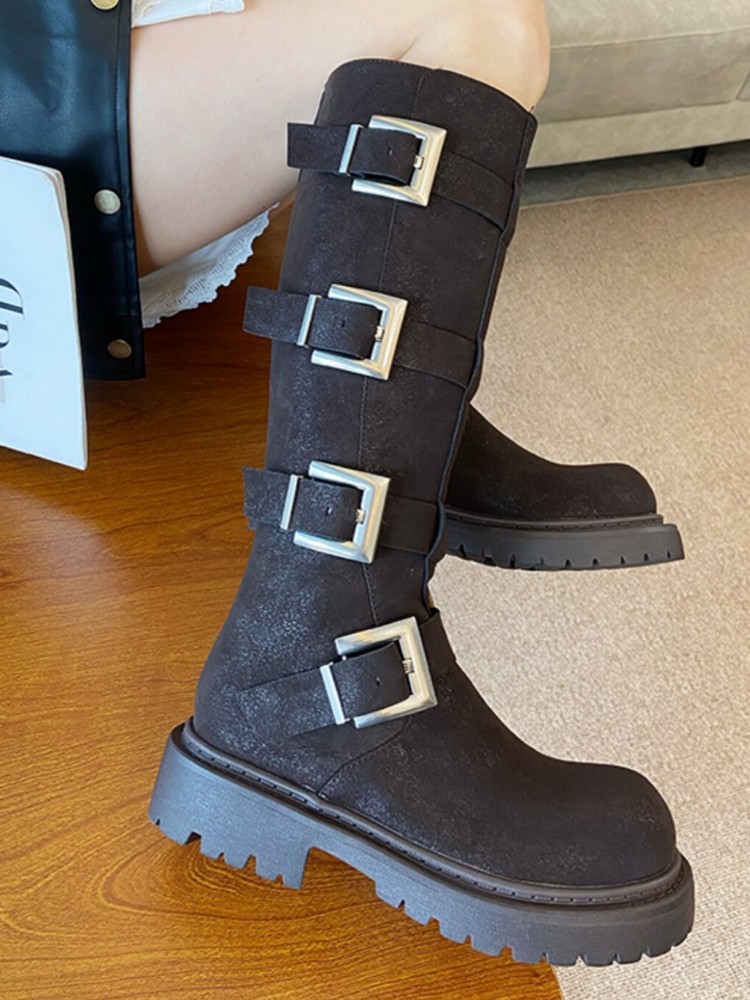 รองเท้าบูทผู้หญิงแฟชั่นแบบหลาย - Leather Work Boots บทวิจารณ์และราคา