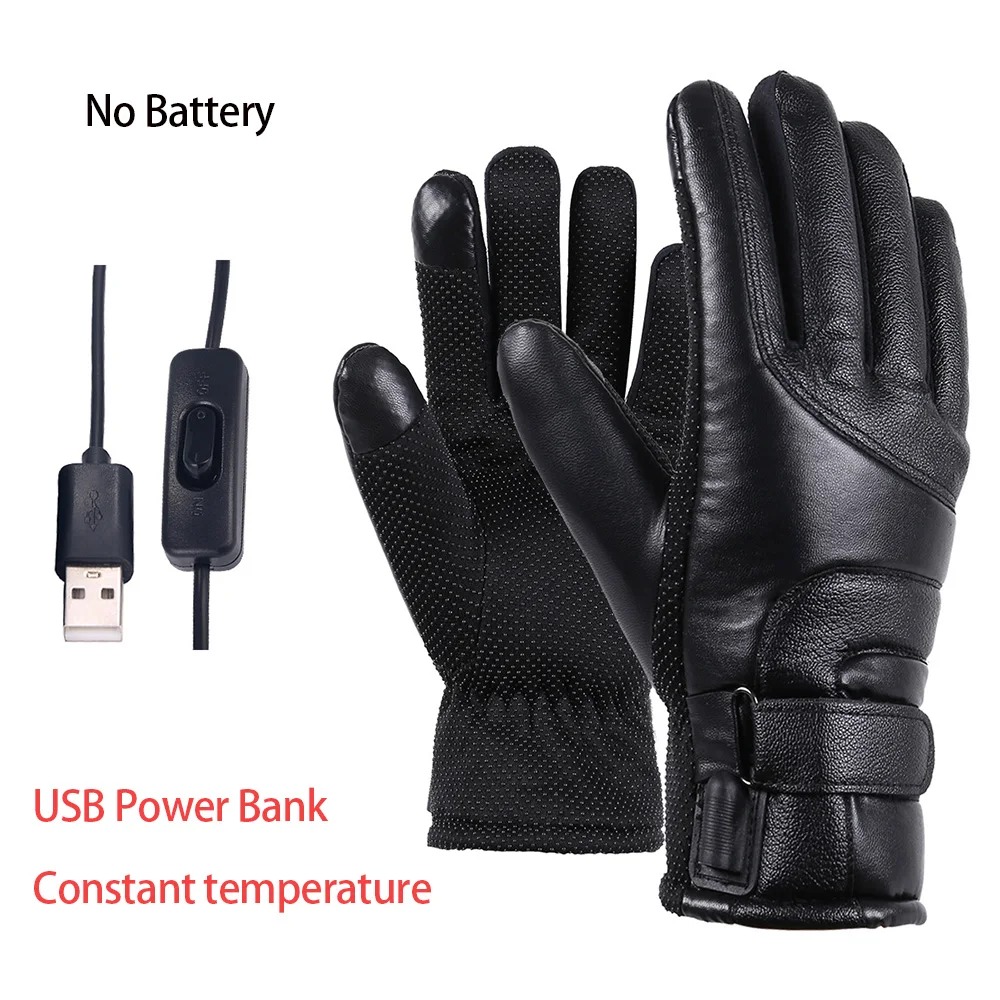ถุงมือสกีไฟฟ้าสำหรับผู้ชายและผ - Leather Work Winter Gloves บทวิจารณ์และราคา