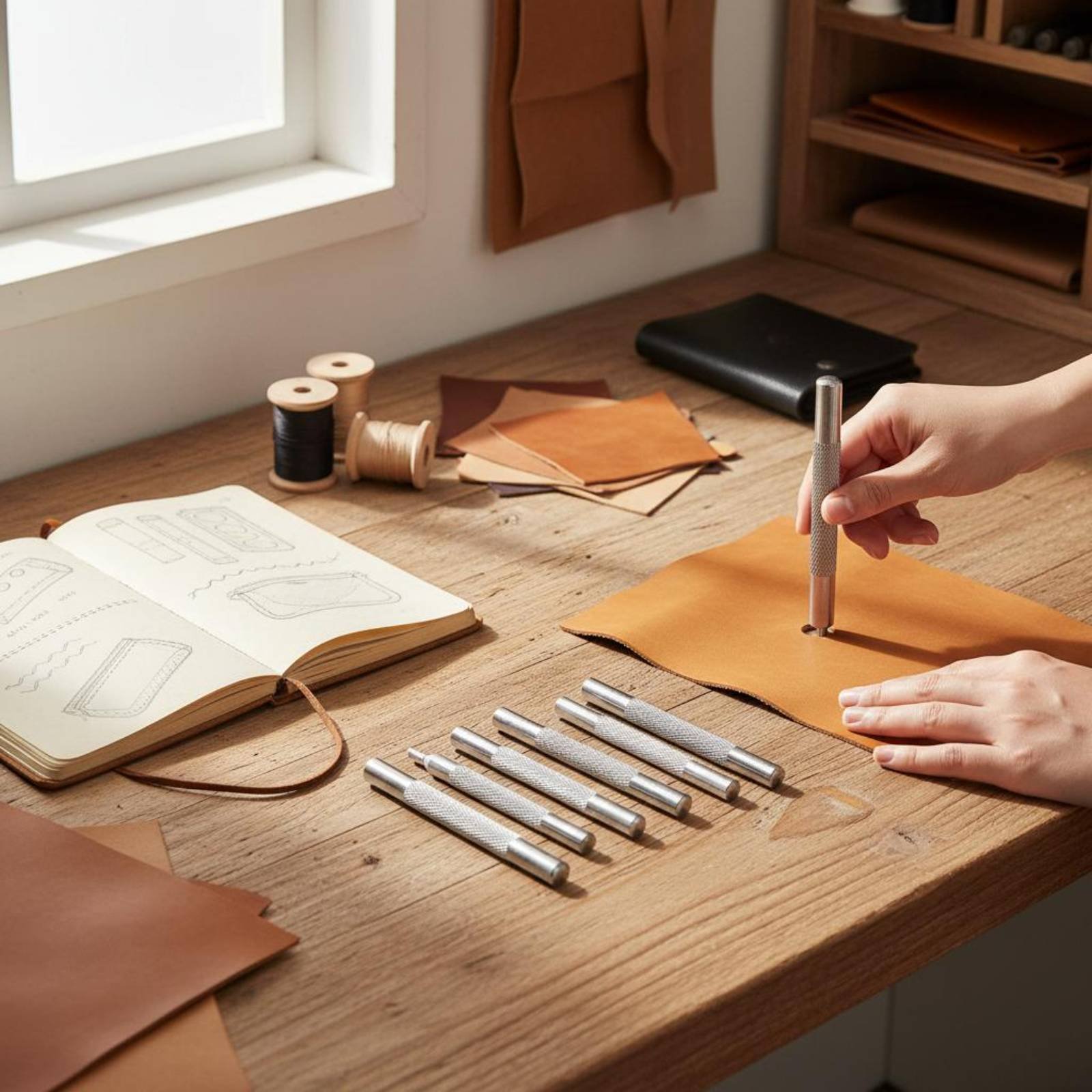 ชุดเครื่องมือติดกระดุมแป๊ก 11  - Leatherwork Rivet Setter บทวิจารณ์และราคา