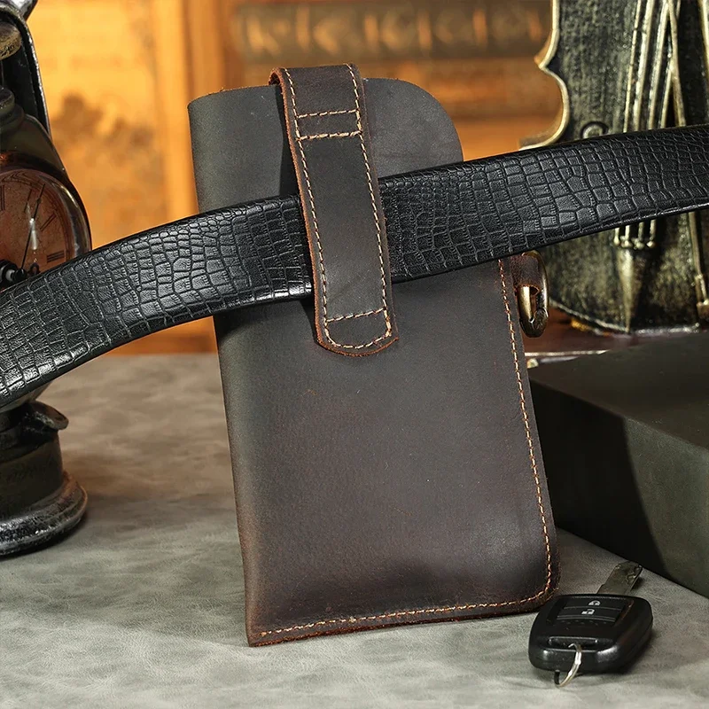 บุรุษหนังแท้เอวกระเป๋าโทรศัพท์ - Leatherwork Belt บทวิจารณ์และราคา