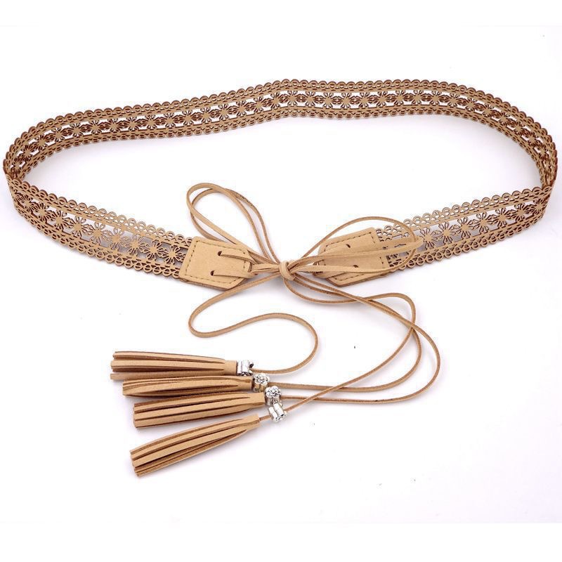 เข็มขัดหนัง PU แบบมีรูพร้อมพู่ - Leatherwork Patterns Free บทวิจารณ์และราคา