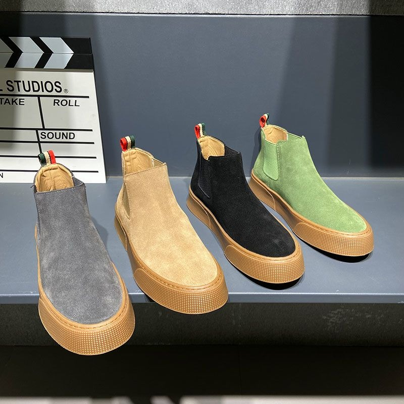 รองเท้าบูทเชลซีผู้ชายสำหรับฤดู - Leather Work Boots บทวิจารณ์และราคา