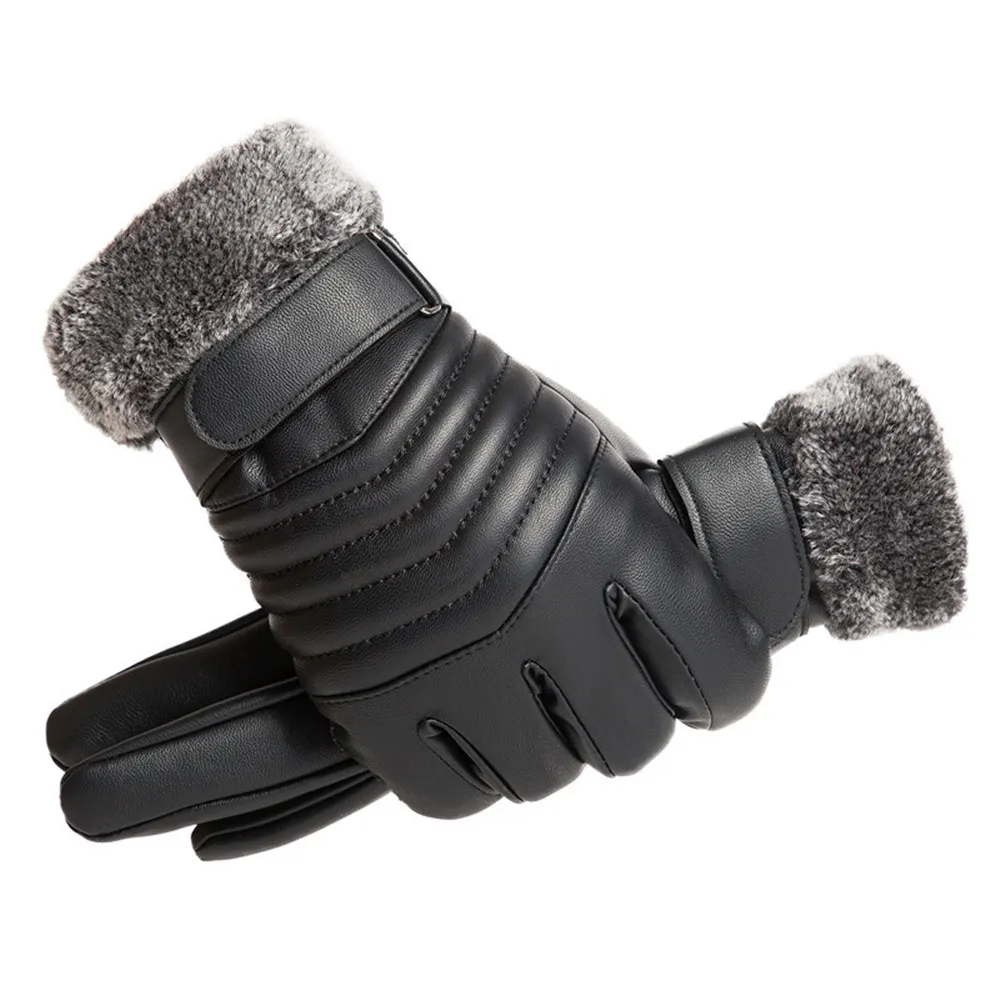 ถุงมือกันหนาวขนสัตว์สำหรับผู้ช - Leather Work Winter Gloves บทวิจารณ์และราคา
