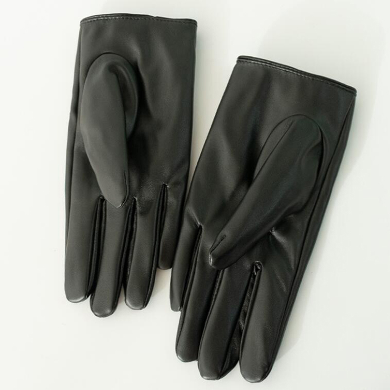 ผู้หญิง Hollow Peach หัวใจ PU  - Leather Work Winter Gloves บทวิจารณ์และราคา